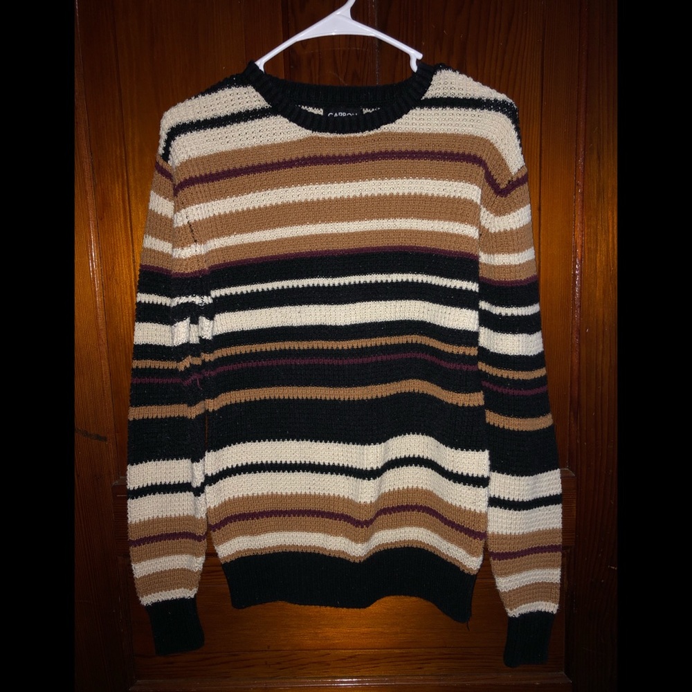 carbon striped sweater 🍂